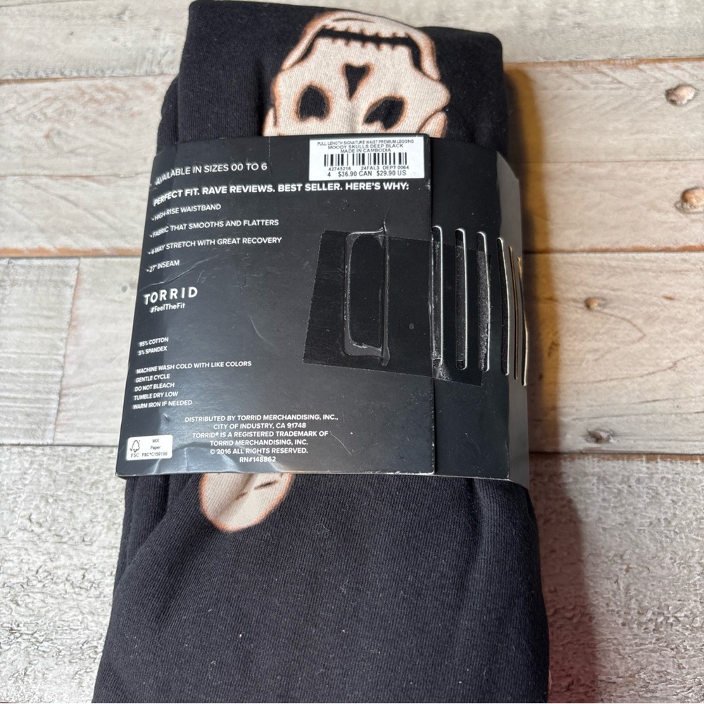 (Sold) Full Length Signature Waist Premium Moody Skulls Leggings 4X (26) - Picture 5 of 12